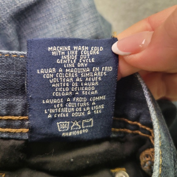 Seven7 Mens Straight Leg Jeans Medium Wash Blue Denim Size 36x32 - Picture 9 of 14